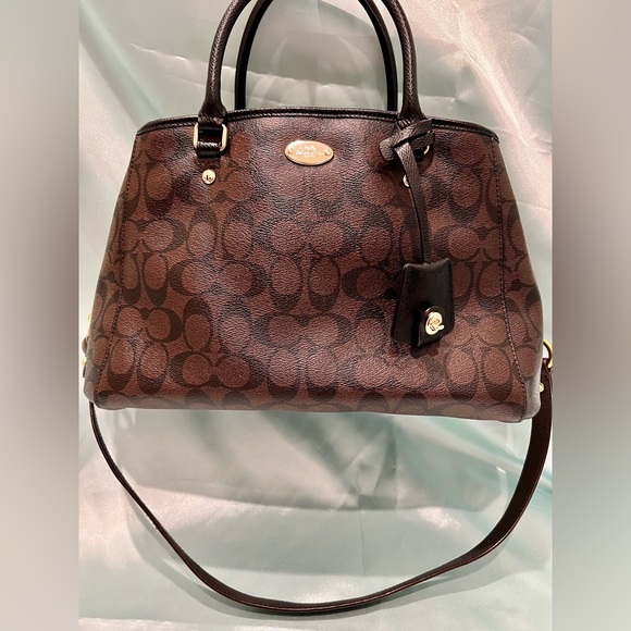 COACH - Signature Brown Leather Satchel limited edition runway Model - Picture 3 of 15